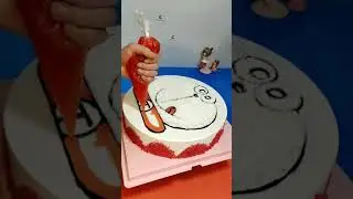 Very Easy Doraemon Cake  How To Make Doraemon Cake