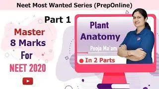 Plant Anatomy Part 1 | Neet Most wanted series | Dr. Pooja Vyas | preponline