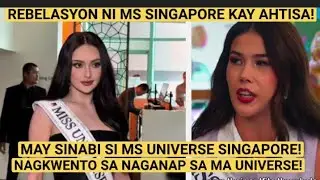 MAY SINABI KAY AHTISA SI MISS UNIVERSE SINGAPORE 2025! PANOORIN #missuniverse #ahtisamanalo