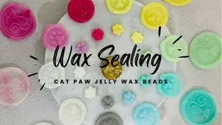 Cat Paw Wax Sealing | Cat Paw Jelly Wax Beads | Wax Seal Decoration | Wax Seal With Me