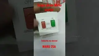 25A single phase Moter starter on off button #shortvideo
