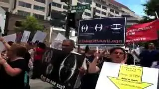 #TakeOffJustLogo DC Protest