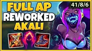 *AKALI REWORK* BIGGEST ONE-SHOTS POSSIBLE  (1 AUTO 1 KILL) - League of Legends