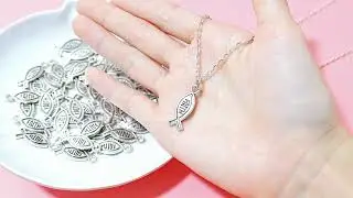 Faith Jesus Fish Charms Vintage Alloy Christian Fish Shape Pendant Charms Craft Supplies