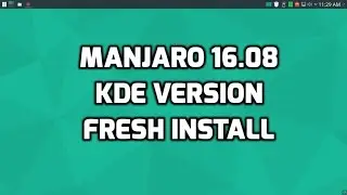 Manjaro 16.08 KDE