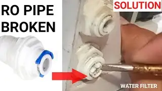 RO PIPE BROKEN INSIDE OF RO BULK HEAD. SOLUTION.# RO PIPE BREAK#
