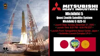 🚀 Mitsubishi Heavy Industries - Michibiki 5 Launch From Kyushu Island, Japan - 12/16/25 - 4K HDR 🚀