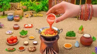 Miniature Spicy Tomato Rice | Simple Tomato Pulao | Tiny Foodkey | Tomato Biryani Recipe