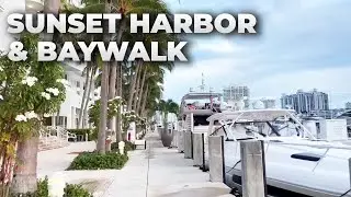 Miami LIVE Exploring Sunset Harbour & Baywalk on Tuesday Evening (July 26, 2022)