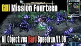 C&C 3 Tiberium Wars - GDI Cologne Speedrun WORLD RECORD! 1:40 (Hard 100%)