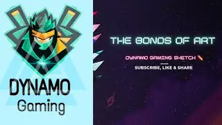 sketch ✏️ art video 📷 of DYNAMO GAMING LOGO 🎮👾👍🏼