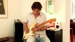 2015 Fender Custom Shop 1957 Fender Stratocaster (vintage white over 2-tone sunburst, heavy relic)