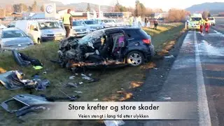 11 12 15 Trafikkulykke E 134 Hokksund