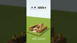 Making Clash Of Clan Town Hall 1 in Minecraft #minecraft #minecraftshorts #trending #clashofclans