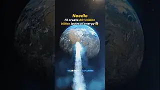 What If A Needle Hits the Earth at the Speed Of Light? 💀☠️ #shorts #space #earth