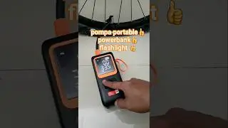 pompa angin ban portable serbaguna lengkap powerbank dan senter #mtb #adventure #camping #portable