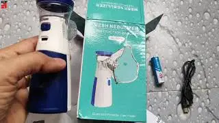 Mesh Portable Nebulizer for Small Babies Unboxing | Portable Nebulizer Battery and Cell