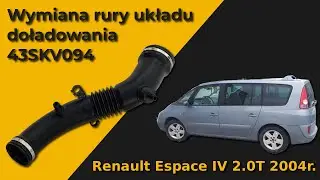 Wymiana rury układu doładowania/wentylacji - Renault Espace IV 2.0T 2004r.