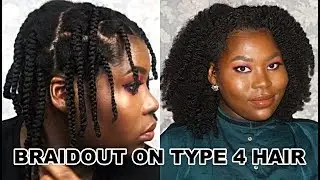UPDATED BRAID OUT TUTORIAL, SORT OF? 4C, 4B THICK HAIR | Bubs Bee
