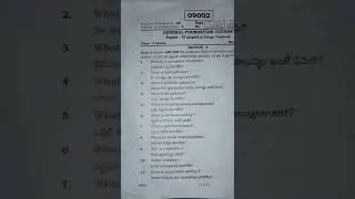 Paper-2 General foundation course (GFC)/cse 2nd year vocational model question paper||