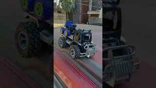 Remote control crawler & truck toy car unboxing and ramp racing. #remotecontrol #shorts #rc