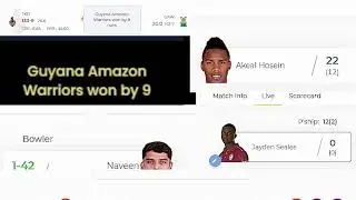 Hero CPL 2021 Live: TKR vs GUY Match 1 Live | Trinbago Knight Riders vs Guyana Amazon Warriors Live