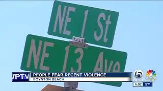 Boynton Beach residents want an end to the violence in their city