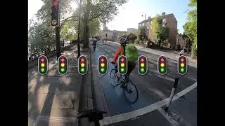London bicycle commuting - 90% of cyclists ignore red light