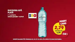 Ofertele săptăm&acirc;nii la PENNY: produse 3RO | 01.10 &ndash; 07.10.2025