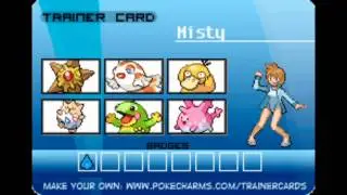 Pokemon Misty's Trainer Card (Complete)