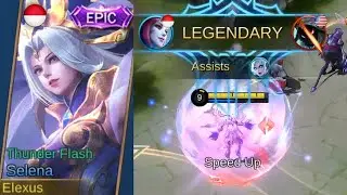 Selena Epic Skin THUNDER FLASH Full Legendary Gameplay (Lucky Box) Time Limited Event Mobile Legends