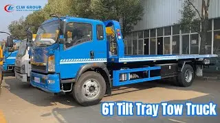 SINOTRUK HOWO 4X2 Tilt Tray 6T/8T Disabled Cars Rescue Hydraulic Winch Platform Towing Truck