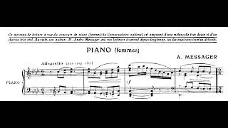 Morceau de lecture - Andr&eacute; Messager