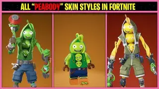 ALL PEABODY SKIN STYLES IN FORTNITE