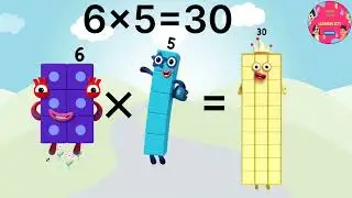 Таблица умножения на 5 в Numberblocks | Учимся считать #МатематикаДляДетей #детскиестишки #умножение@learningcity786