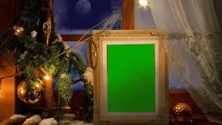 GREEN SCREEN pictures frame lights effects | chroma key photo video frame