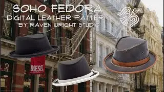 Soho Fedora DIY Leather Pattern