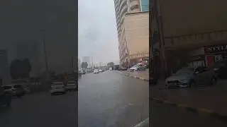 Heavy Rain In Ajman | Awesome Weather | United Arab Emirates