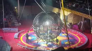 Motorcycle Steel Cage at the circus