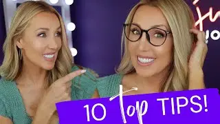 Makeup with Glasses | concealer, blush, lens shape and more.