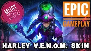 HARLEY VENOM SKIN | EPIC GAMEPLAY | MOBILE LEGENDS BANG BANG