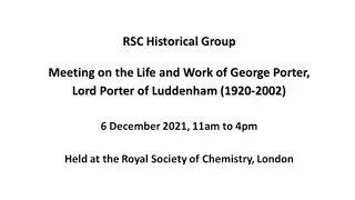 John and Andrew Porter: Living above the shop- our memories of the Royal Institution