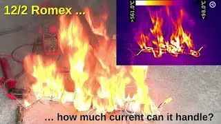 Overcurrent Test of a bundle of 12/2 Romex Cable