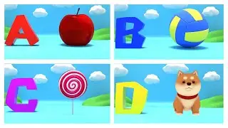ABCD for Kids | Learn Alphabet with Cute Characters #abc #abcd #abc