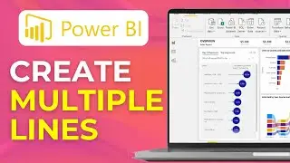 Как создать несколько линий на линейном графике Power BI