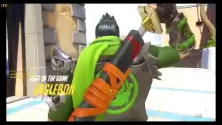 Overwatch Genji deflect to 1v5