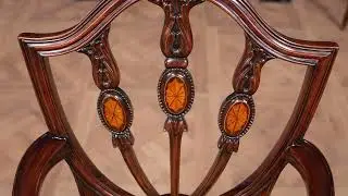 NDRAC106 Inlaid Shield Back Arm Chair