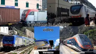 Mega Train Compilation at the Cinque Terre! 10/7/2023 (ft. Freight trains, OBB Nightjet, and more!)