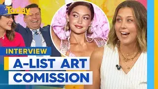 Gigi Hadid commissions one of a kind piece from Aussie artist | Today Show Australia