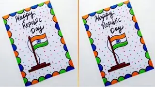 Easy & Beautiful white paper Republic Day Card making |DIY Handmade Republic Day 2026 Greeting Card